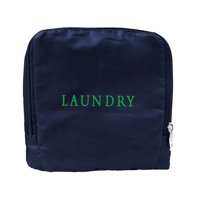 Navy & Green Laundry Bag