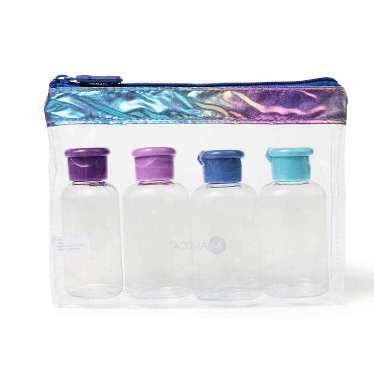 8PC Flip Top Travel Bottle Set - Cosmic Darks