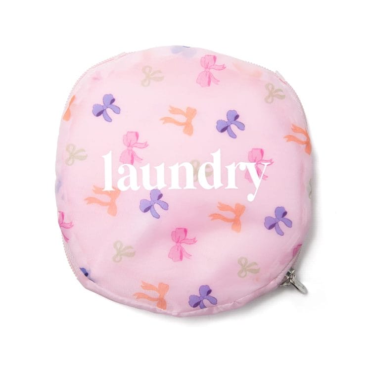 Pink Laundry Bag - Statement Bows