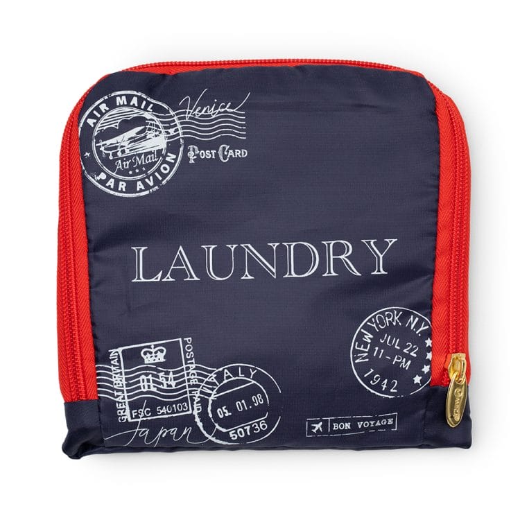 Navy & Red Laundry Bag - See the World