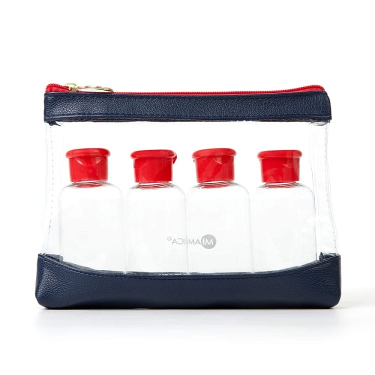 8PC Flip Top Travel Bottle Set - See the World
