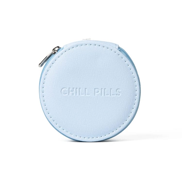 Blue Round Pill Case - Cottagecore Berry
