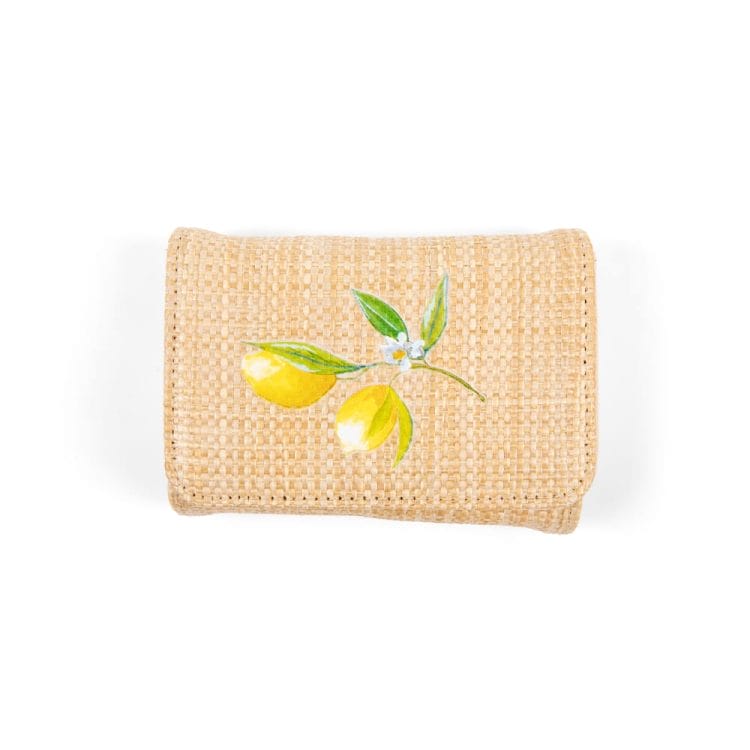 Rattan Snap Pill Case - Capri