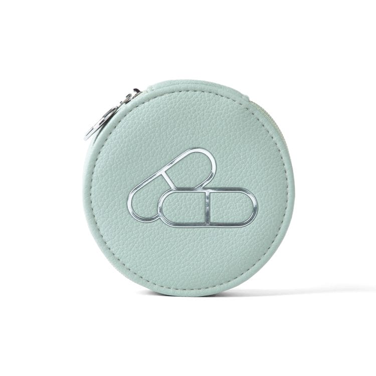 Sage Green Round Pill Case