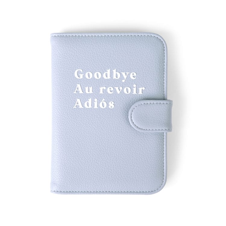 Slate Blue Passport Case