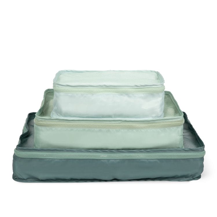 3PC Green Mesh Packing Cubes