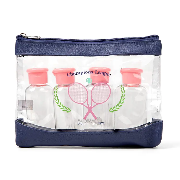 8PC Flip Top Travel Bottle Set - Tennis