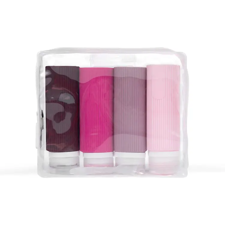 5PC Berry Silicone Travel Bottle Set
