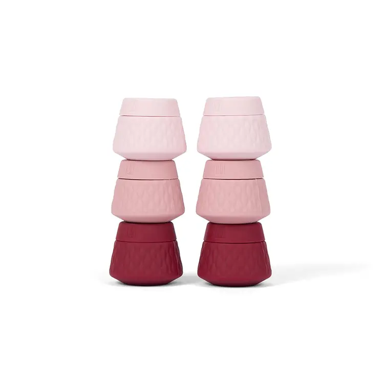 6PC Berry Silicone Jar Set